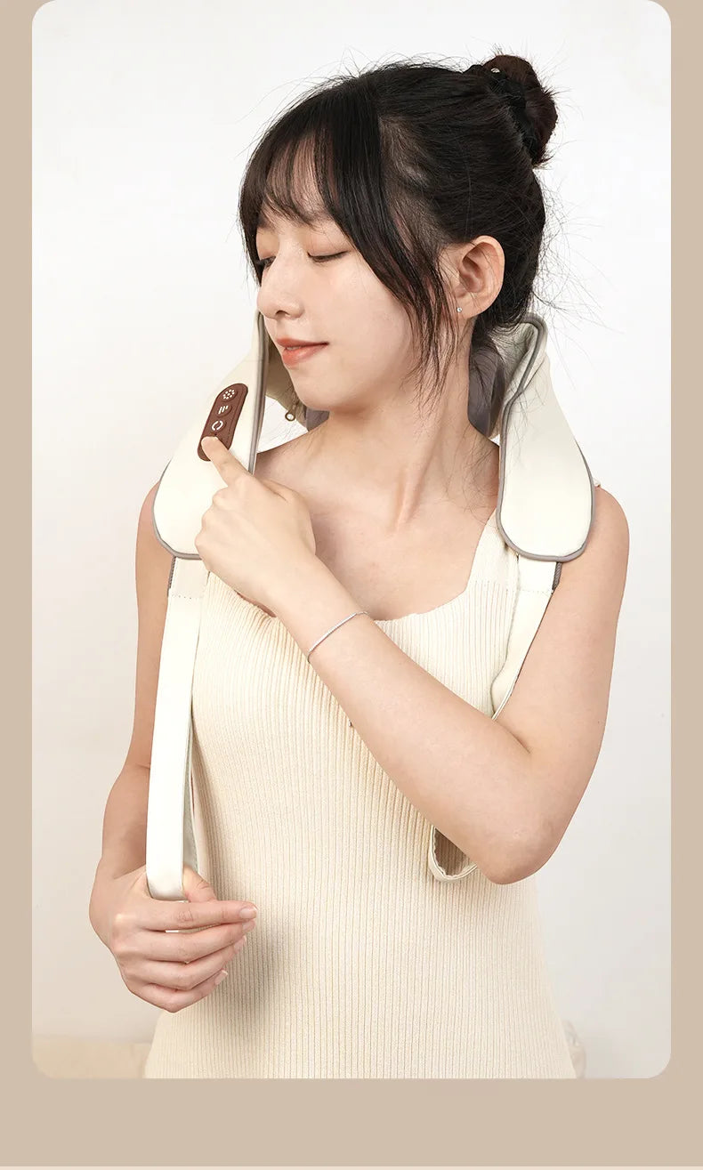 Shoulder And Neck Massager 26W Bldc Massager Shoulder And Neck Multifunctional Kneading Hot Compress Massage Shawl