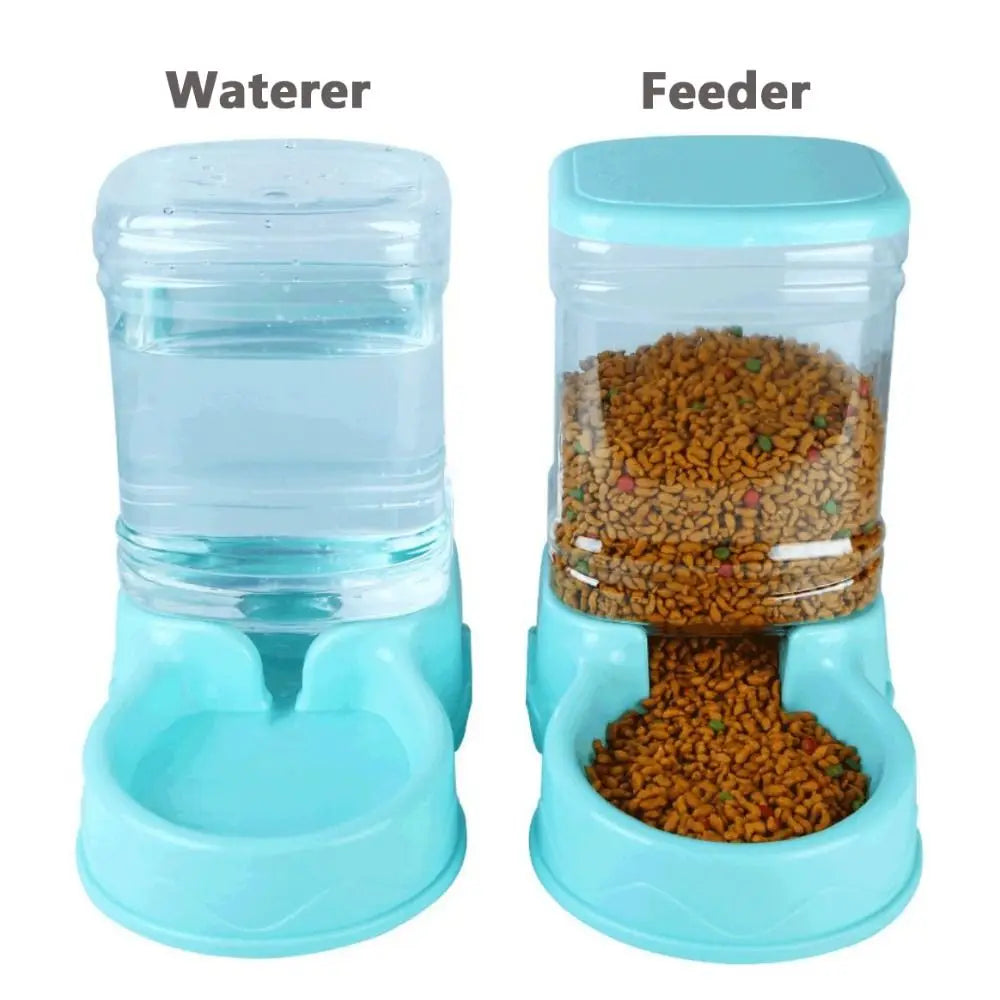 26pcs3.8L PP Material Pet Feeder Pet Water Fountain Drink Bowl Automatic Pet Feeder Large Cat Dog Food Dispenser