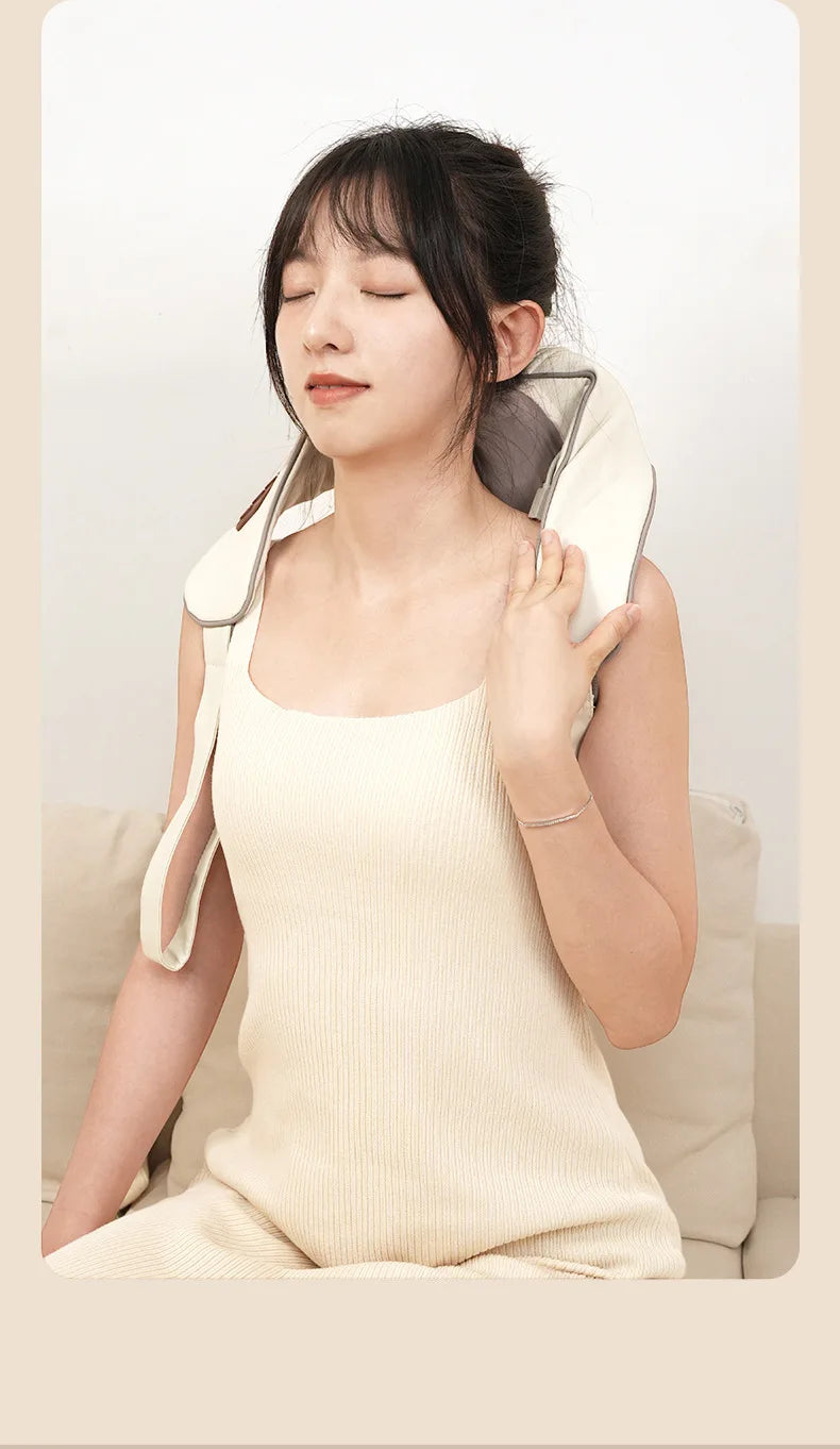Shoulder And Neck Massager 26W Bldc Massager Shoulder And Neck Multifunctional Kneading Hot Compress Massage Shawl