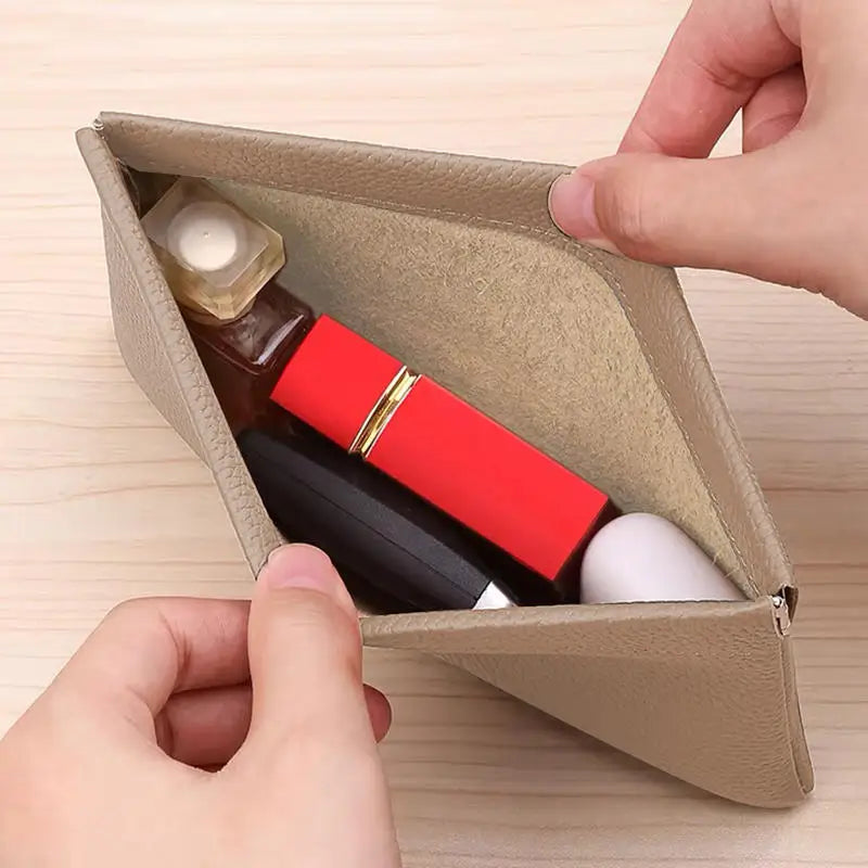 Portable PU Leather Wallet Automatic Closed Ultra-thin Coin Purse Large Capacity Phone Bag For Women Lady Girl Gift