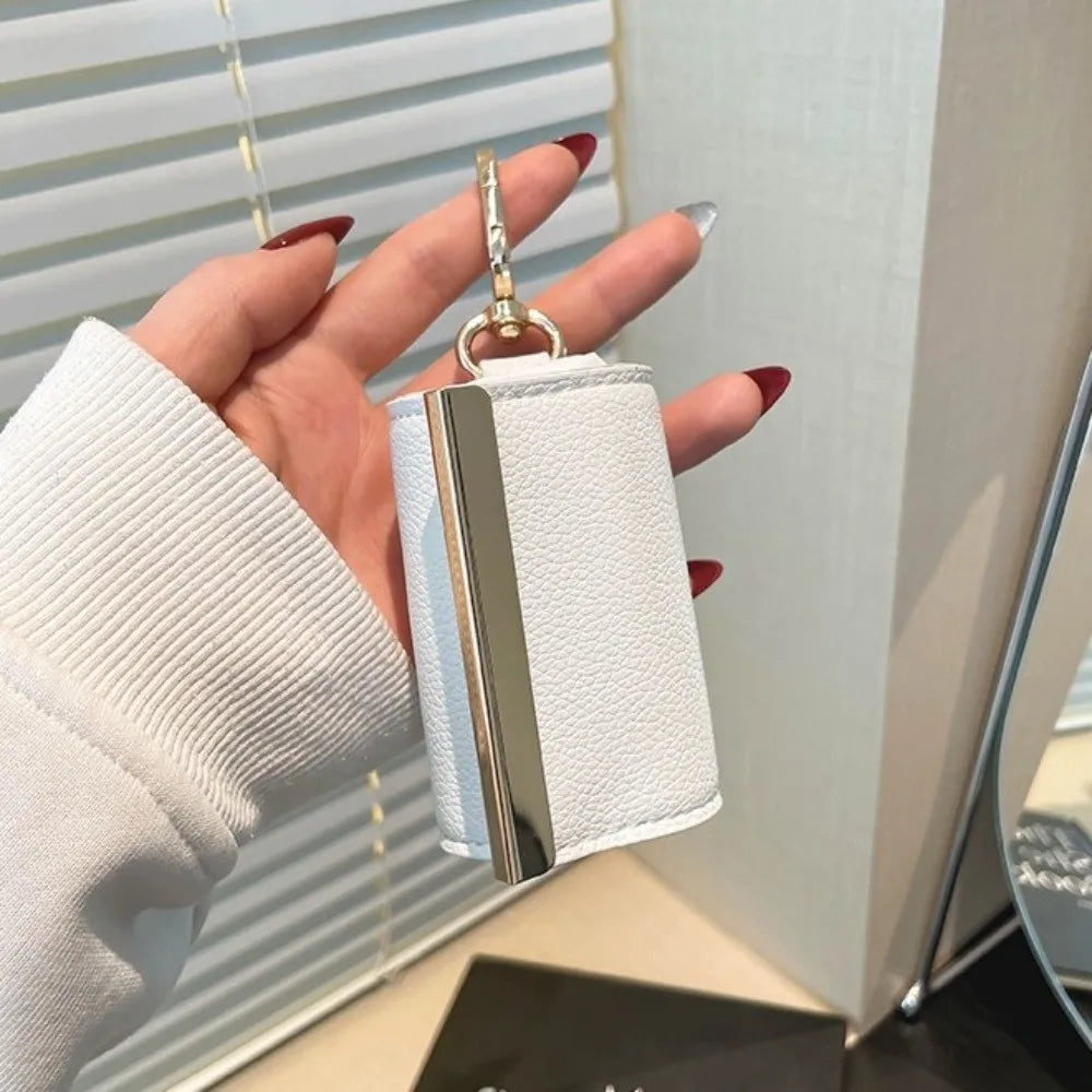 Reusable Mini Keychain Tote Bag Large Capacity Lightweight Foldable Shopping Bag Eco-Friendly Key Ring Expandable Reusable Bag