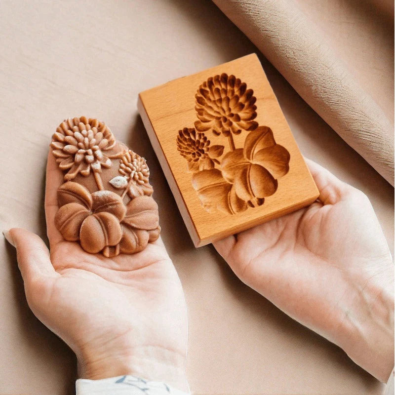 Cookie Mold Baking Supply Diy Cookie Cookie Gingerbread Cookie Cake Embossed Kitchen Baking Various Types Wooden Biscuit Cutters