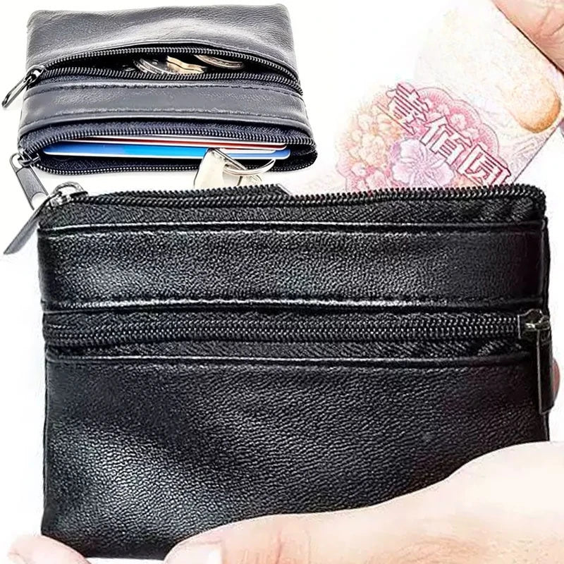Coin Purse Men Small Bag Wallet Change Purses Zipper Money Bags Women Men Wallets Leather Key Holder Carteira