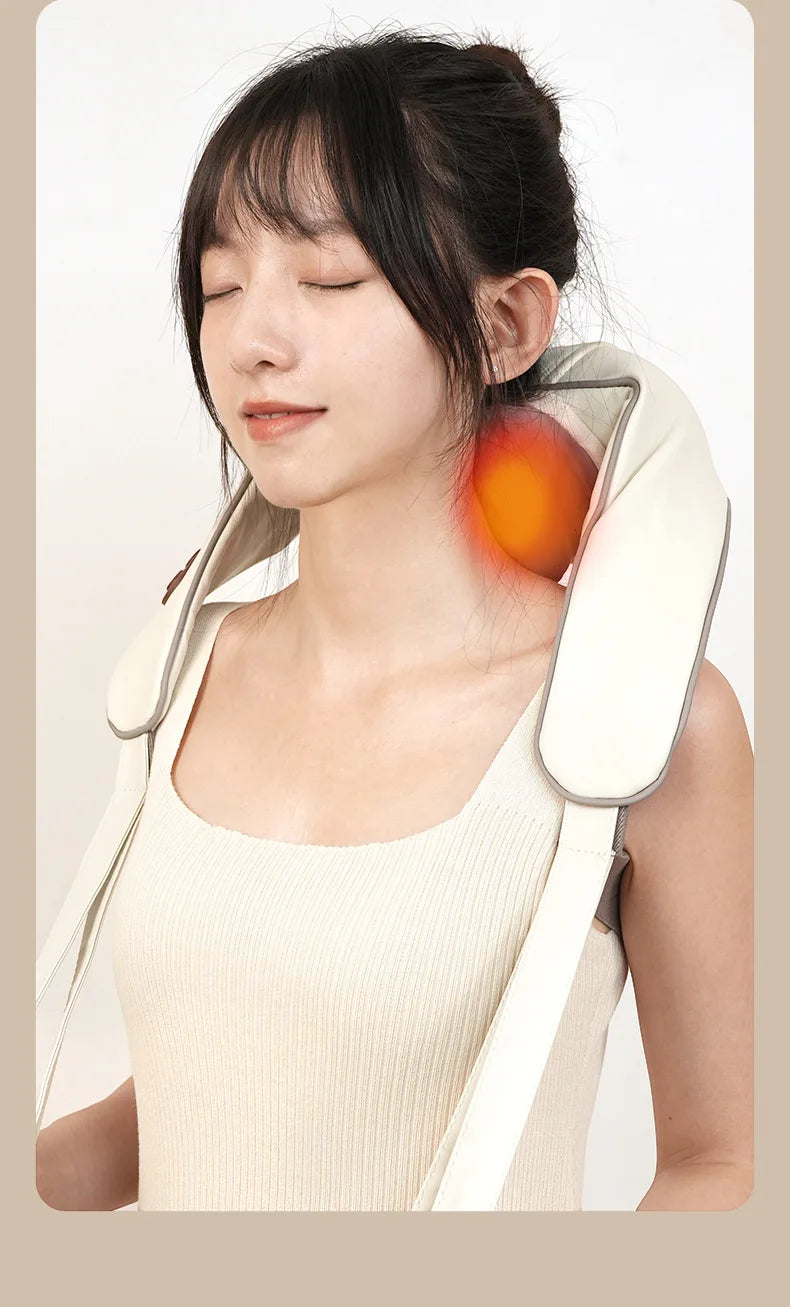 Shoulder And Neck Massager 26W Bldc Massager Shoulder And Neck Multifunctional Kneading Hot Compress Massage Shawl