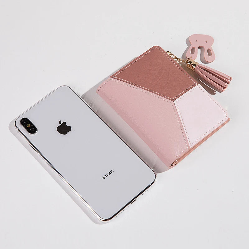 Luxury Brand Women's Wallet Made of PU Leather Female Card Holder Purses Portable Ladies Small Zipper Coin Purses Girl Gift