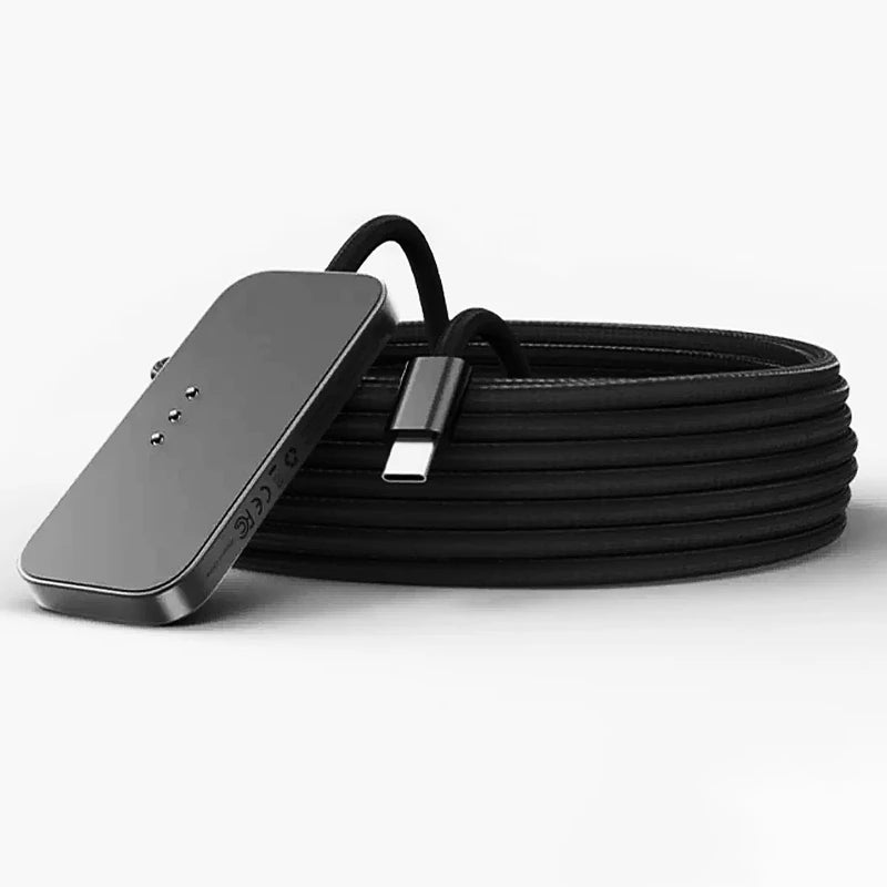 Aluminum Alloy Magnetic Charger with USB-C Cable Fast Charger Smart Wireless Charging Pad Compatible with iPad