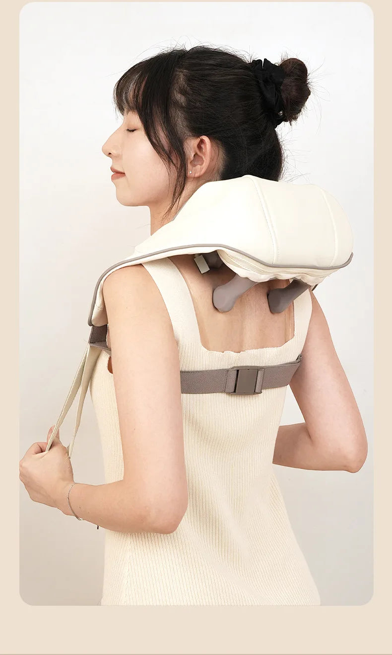 Shoulder And Neck Massager 26W Bldc Massager Shoulder And Neck Multifunctional Kneading Hot Compress Massage Shawl