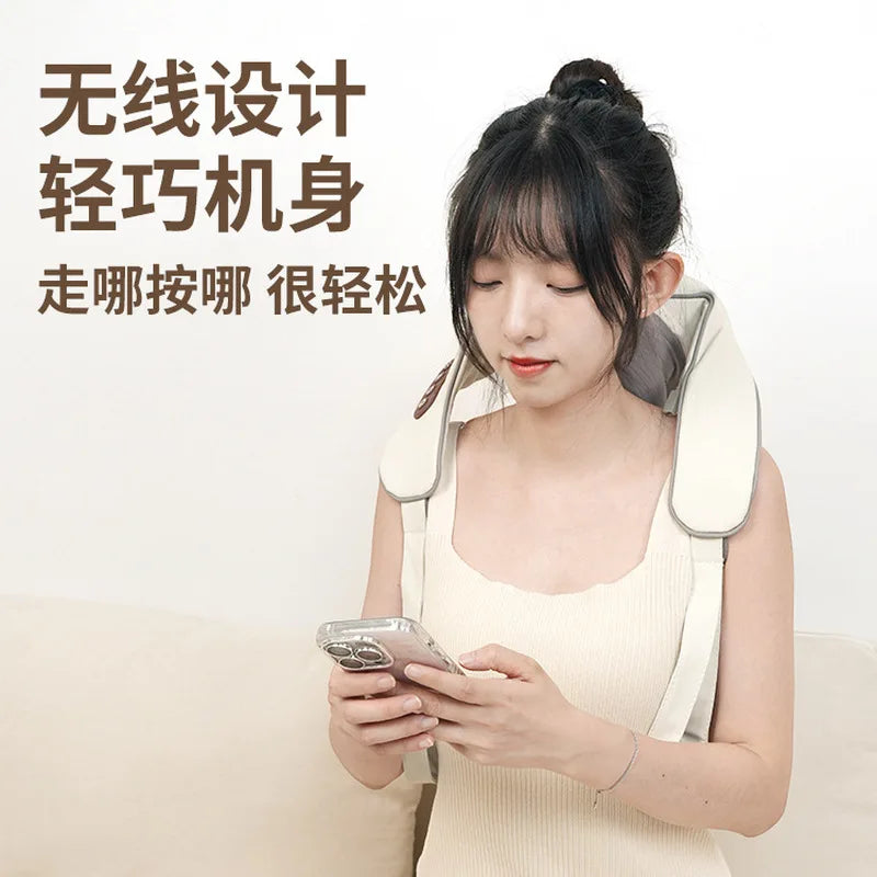 Shoulder And Neck Massager 26W Bldc Massager Shoulder And Neck Multifunctional Kneading Hot Compress Massage Shawl