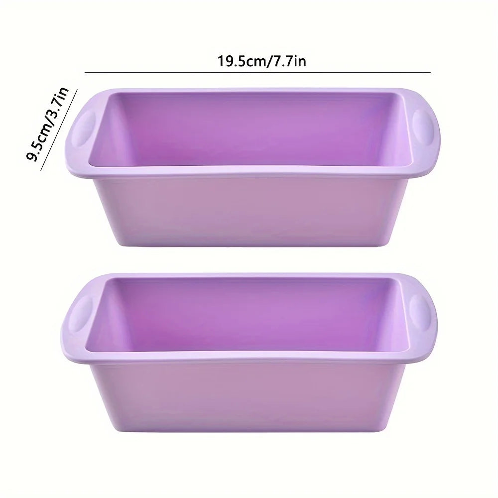 Non-Stick Loaf Pans Flexible Silicone Rectangle Cake Pan for Baking Bread BPA Free Brownie Toast Mold Kitchen Essentials