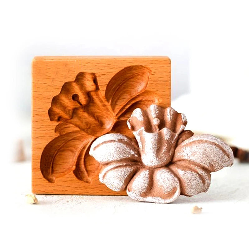 Cookie Mold Baking Supply Diy Cookie Cookie Gingerbread Cookie Cake Embossed Kitchen Baking Various Types Wooden Biscuit Cutters