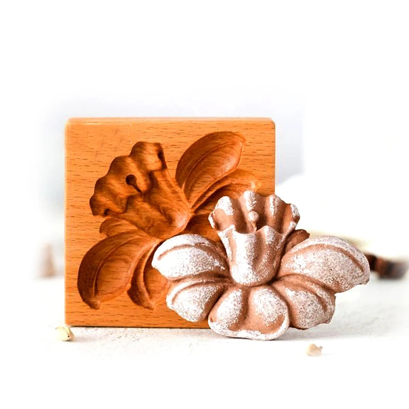 Cookie Mold Baking Supply Diy Cookie Cookie Gingerbread Cookie Cake Embossed Kitchen Baking Various Types Wooden Biscuit Cutters