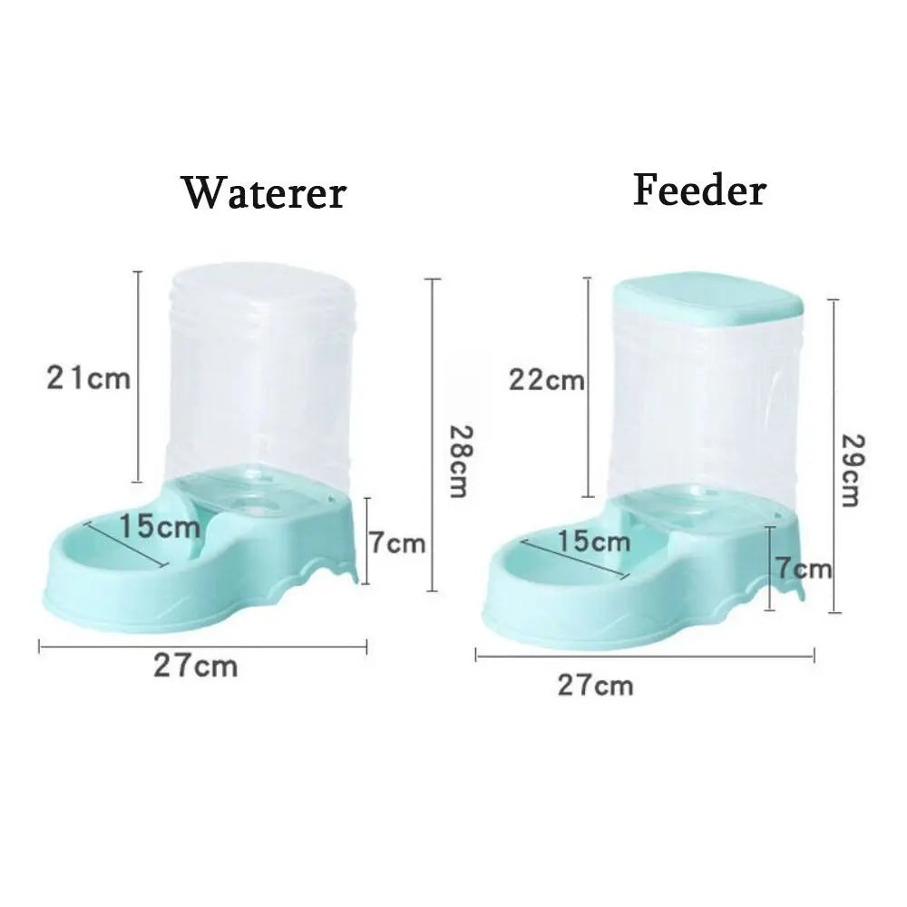 26pcs3.8L PP Material Pet Feeder Pet Water Fountain Drink Bowl Automatic Pet Feeder Large Cat Dog Food Dispenser