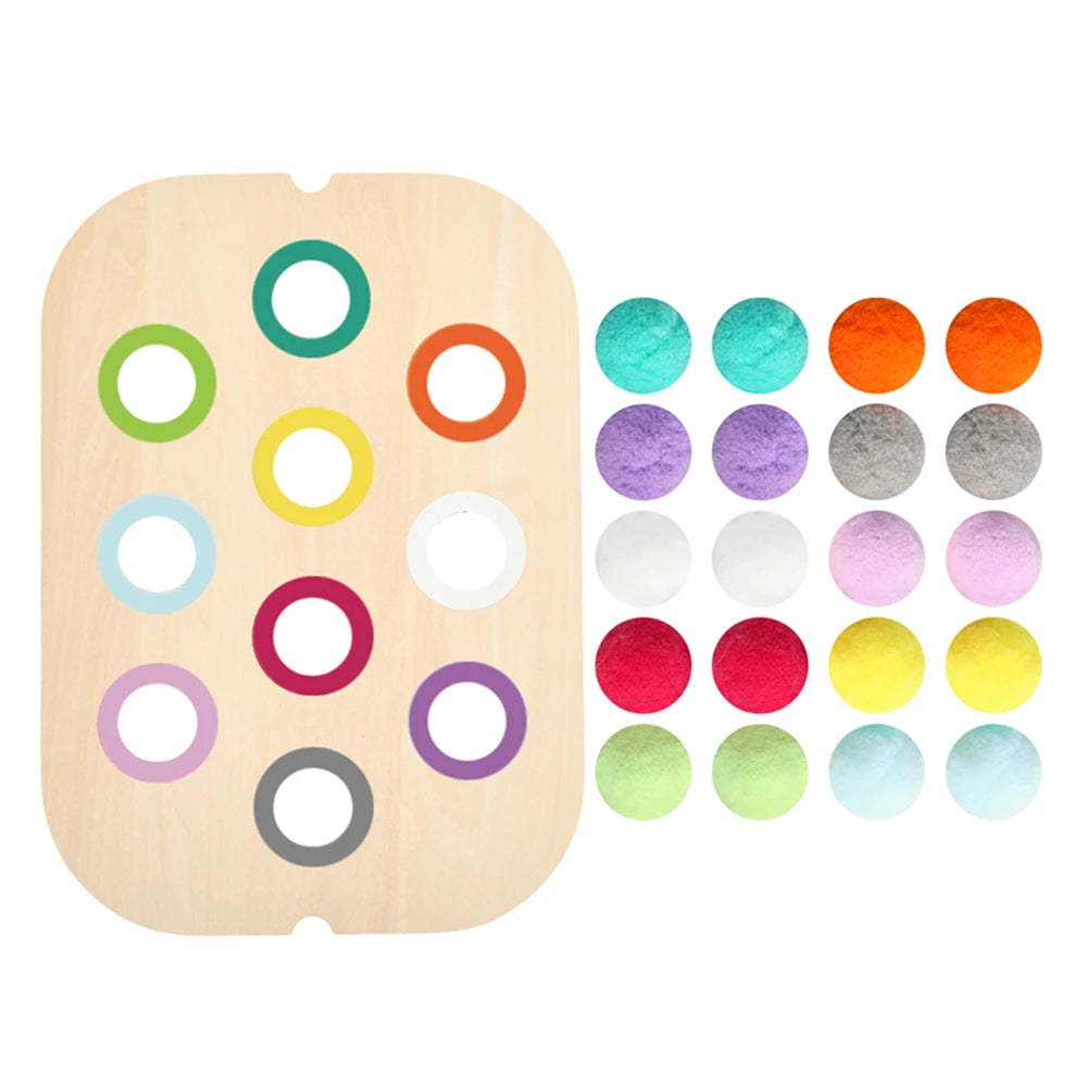 Montessori Sensory Table for Child Wooden Children Sensory Tray Baby Early Education Toys Learning Fine Movement Board Gift