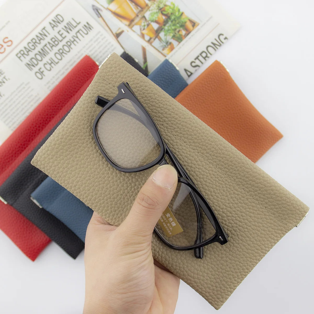 Portable PU Leather Wallet Automatic Closed Ultra-thin Coin Purse Large Capacity Phone Bag For Women Lady Girl Gift