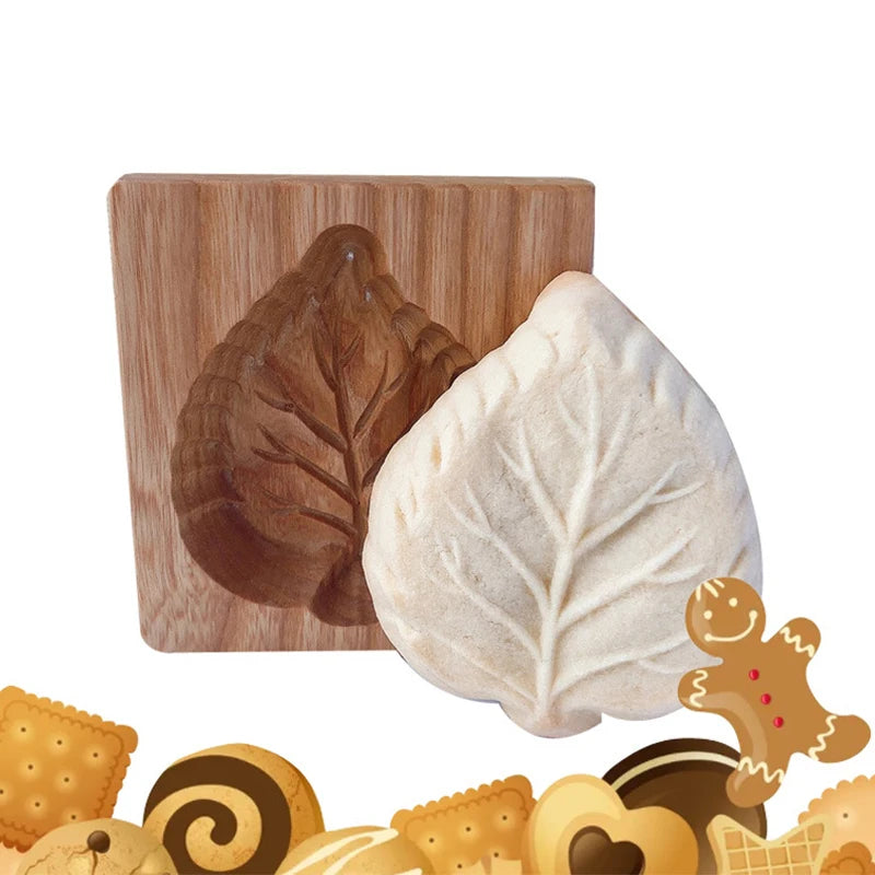 Cookie Mold Baking Supply Diy Cookie Cookie Gingerbread Cookie Cake Embossed Kitchen Baking Various Types Wooden Biscuit Cutters