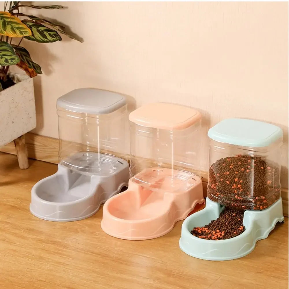 26pcs3.8L PP Material Pet Feeder Pet Water Fountain Drink Bowl Automatic Pet Feeder Large Cat Dog Food Dispenser