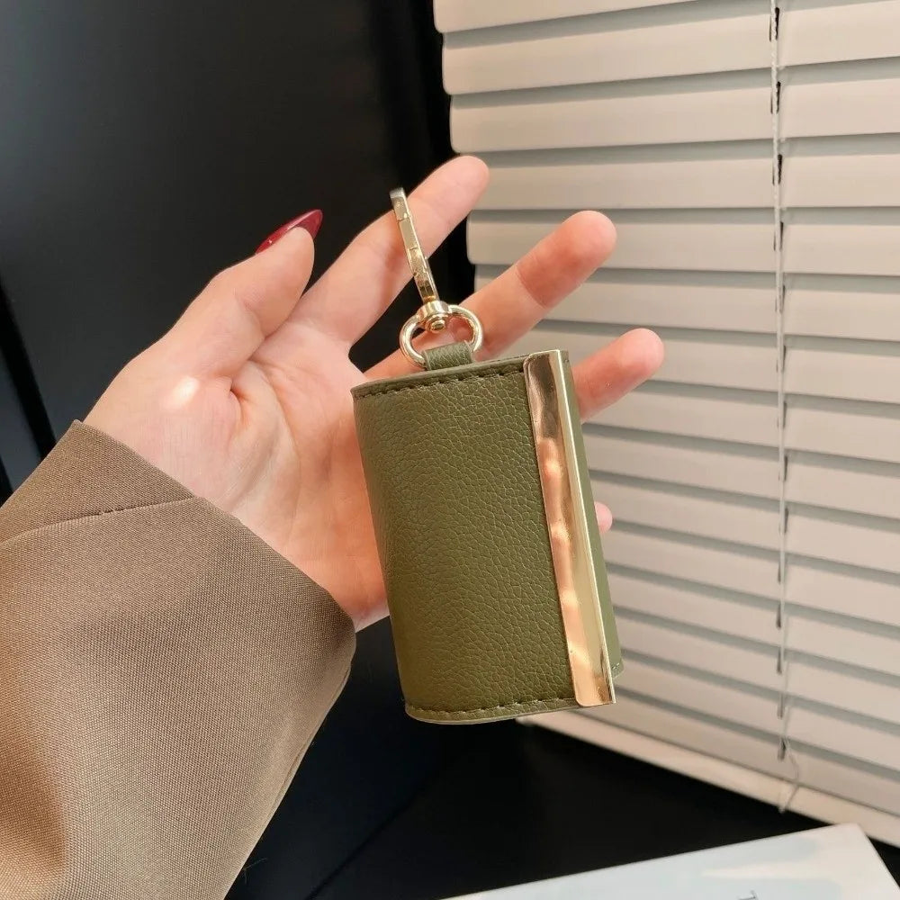 Reusable Mini Keychain Tote Bag Large Capacity Lightweight Foldable Shopping Bag Eco-Friendly Key Ring Expandable Reusable Bag