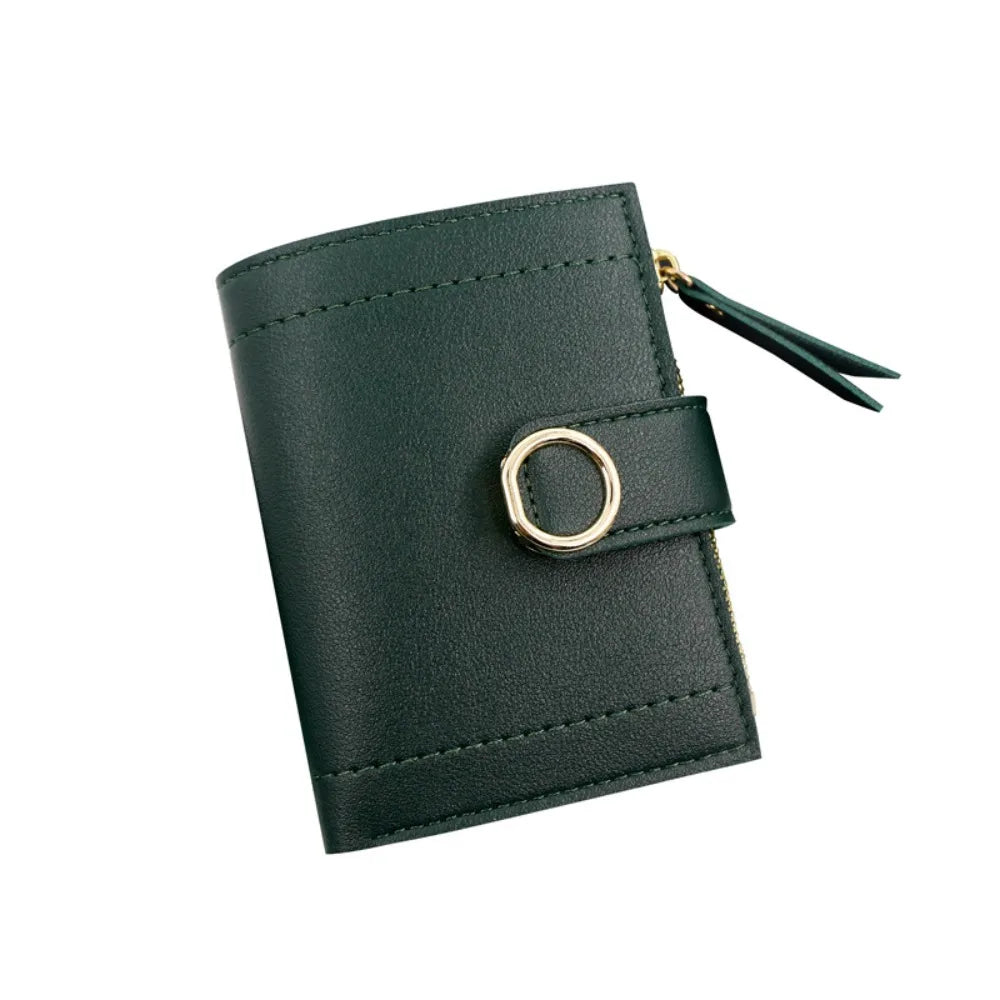 Fashion PU Leather Women Wallet Large Capacity Multiple Card Slots Short Purses Lightweight Zipper Coin Purse For Girls Women's